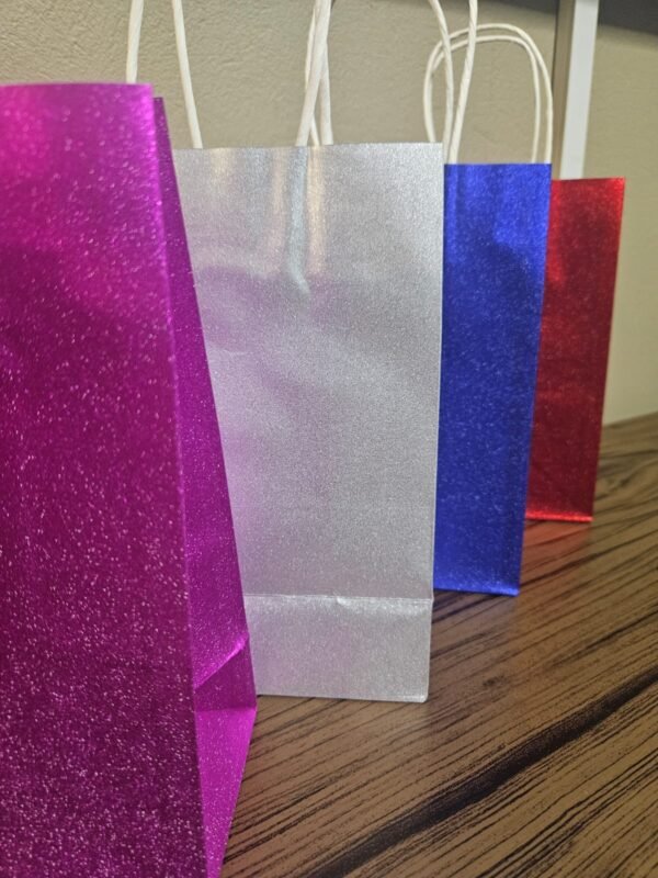 GlitterGlow Kraft Bags