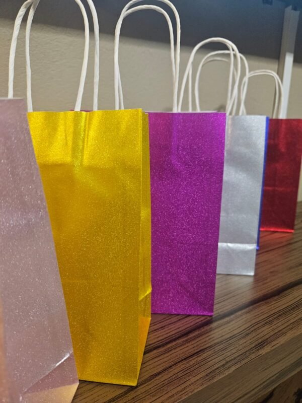 GlitterGlow Kraft Bags